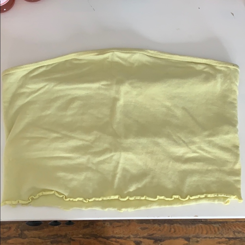 Light yellow tube top